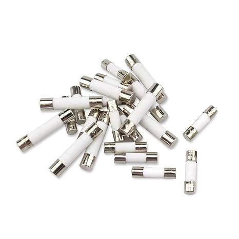 Quick Fast-blow ceramic Tube Fuse 5 x 20 mm Assorted Kit 0.5Amp 1Amp 2Amp 3Amp 4Amp 5Amp 6Amp 8Amp 10Amp 15Amp (Pack of 100)