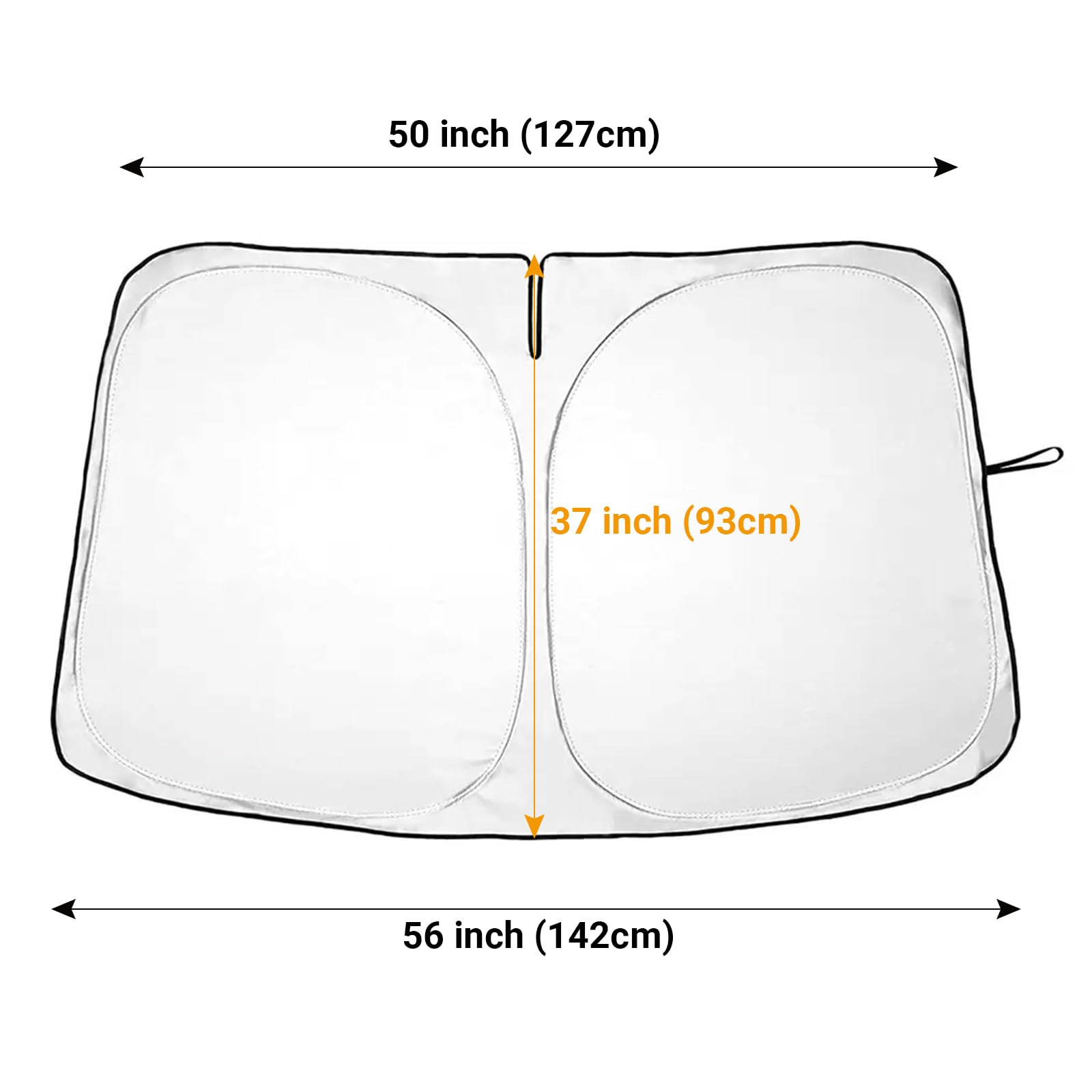 Pare Soleil Voiture Pare Brise Avant pour Tesla Model y/3, Pliable Pare-Soleil de Voiture pour Tesla Model Y/3, Anti UV et la Chaleur avec Sac De Rangement