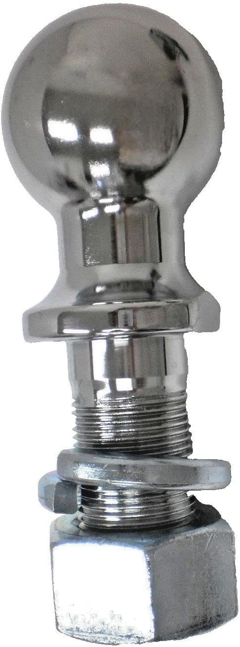 EH70C-C Chrome 2-5/16" Hitch Ball 1.25" Shank for Truck Heavy Duty 14,000# Rated - Trailer Hitch Ball Replacement