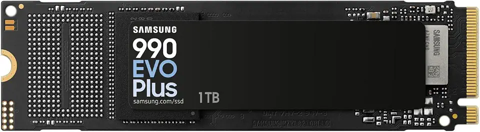 Samsung 990 EVO Plus 1TB PCIe Gen 4.0 x 4 NVMe M.2 (2280) Max 7150MB/s Internal SSD MZ-V9S1T0B-IT/EC