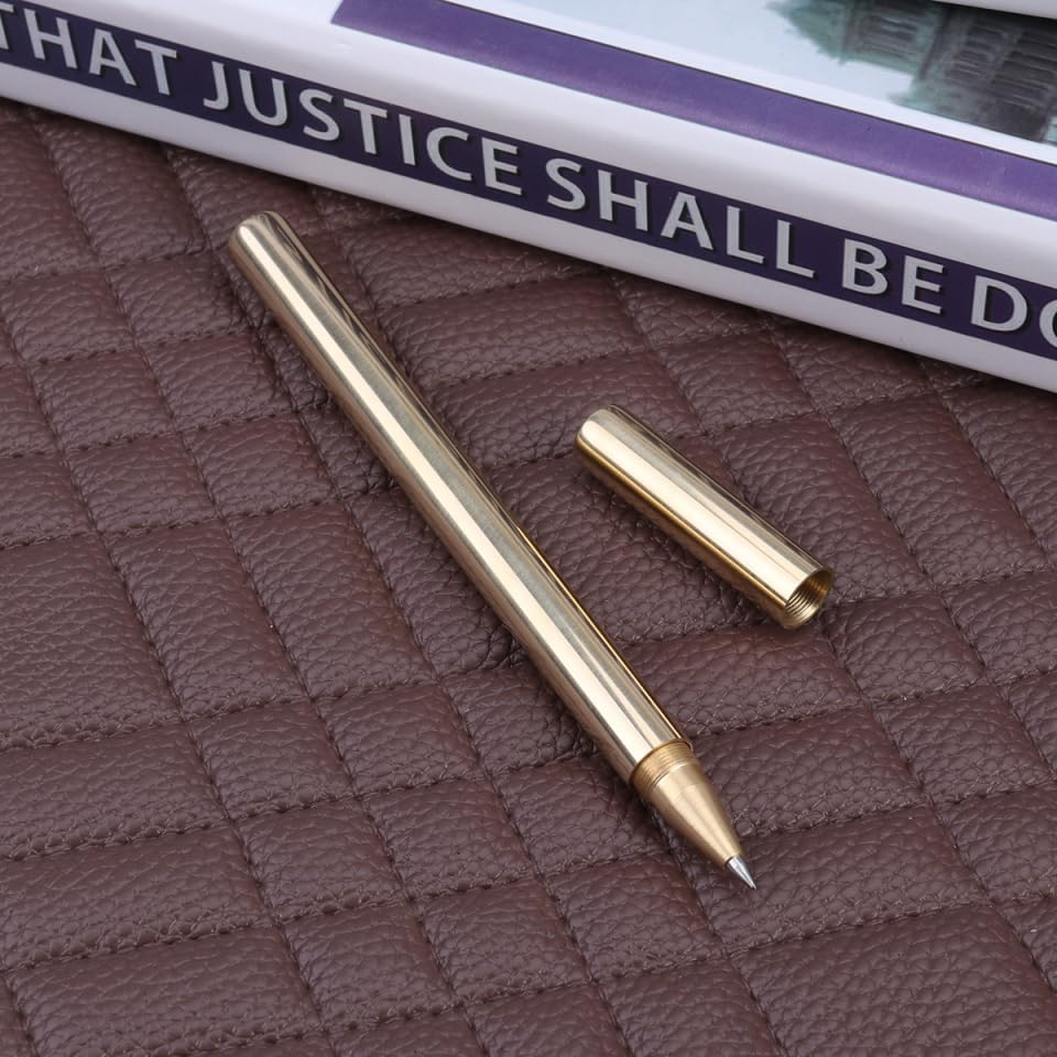 Bolígrafo metálico con tinta negra 0.5 mm color dorado miniatura 2