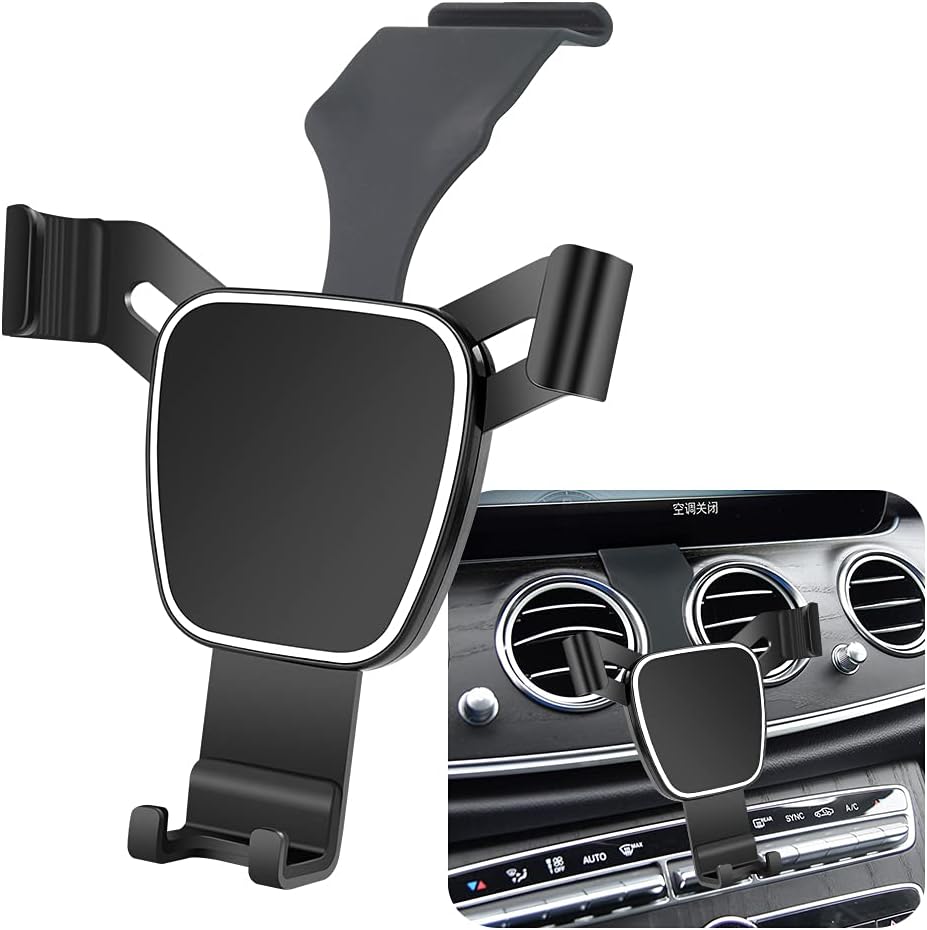 LUNQIN Car Phone Holder for 2016-2023 Mercedes Benz E Class E300 E200 E260 E220d 2018-2023 CLS Class CLS350 CLS450 Auto Accessories Navigation Bracket Interior Decoration Mobile Cell Phone Mount