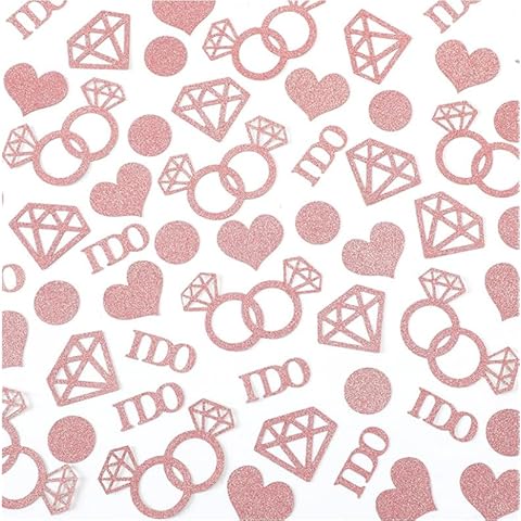 Rose Gold Wedding Confetti for Parties Cover