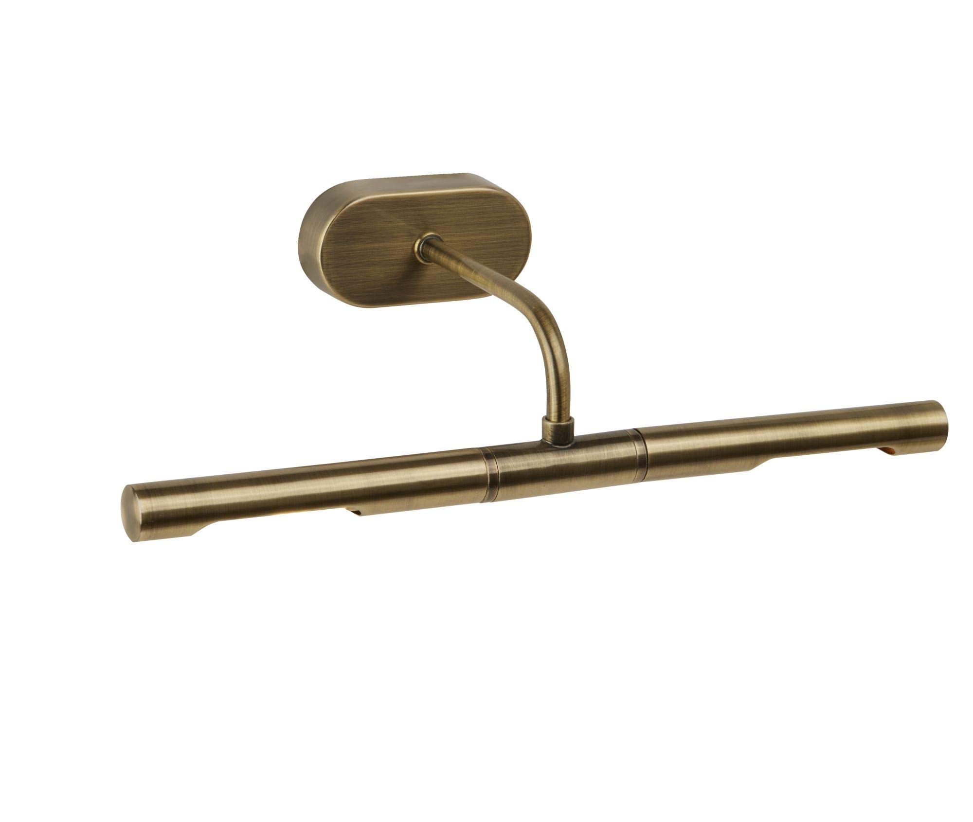Modern Adjustable Antique Brassed Twin LED Picture Wall Light - Complete with 2 x 3W G9 LED Bulbs