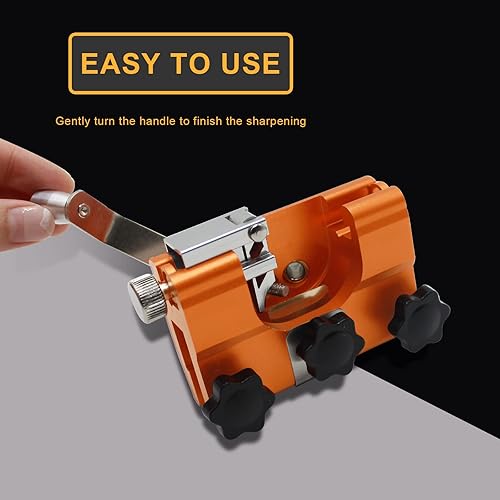 Miniatura 2 de AJDHDGA Afilador de motosierra portátil kit de calador de afilado de motosierra con guantes y cepillo de limpieza para todo tipo de motosierras y