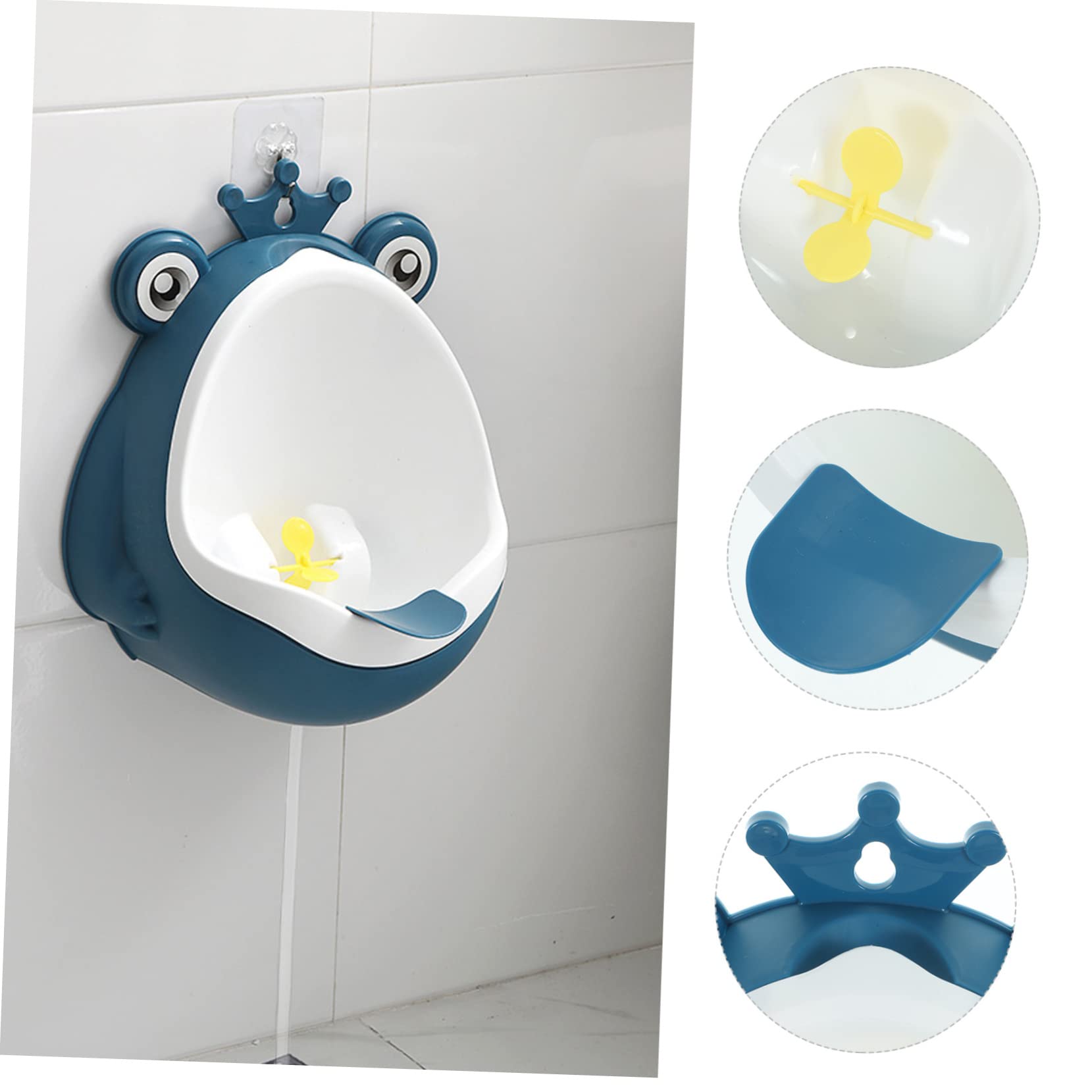 Abaodam Stehendes Jungen Urinal Cartoon Mit Rotierendem Wasserrad Hängendes Töpfchentraining Aus Kunststoff Platzsparend Für Badezimmer Abnehmbarer Sammelbehälter Töpfchen Für Kleinkinder