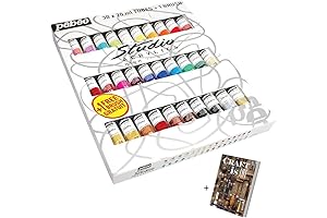 Pebeo Studio Acrylic Paint Set for Vibrant Canvas Art