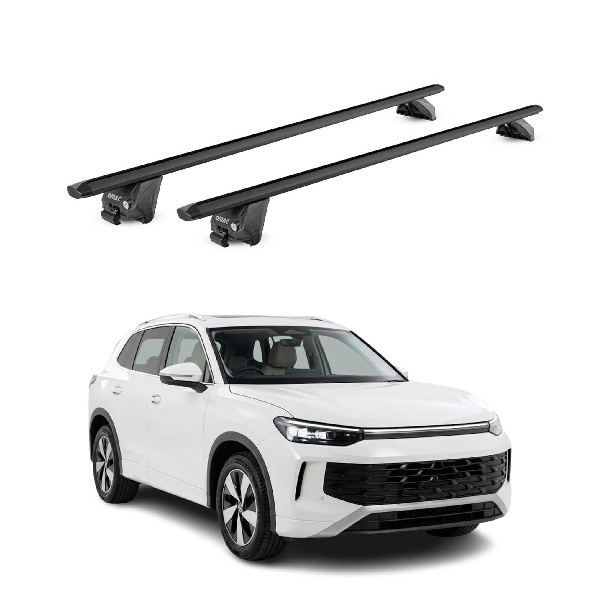 OMAC Dachträger für VW Tayron 2024-2026 Aluminium Schwarz