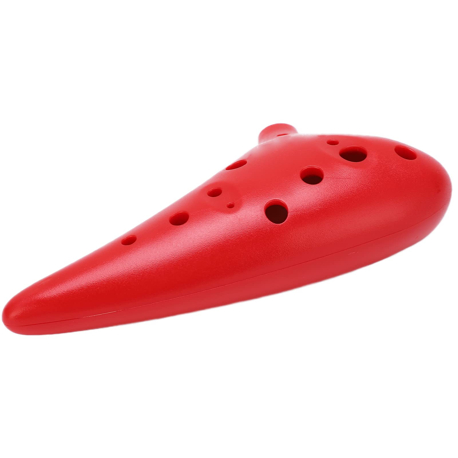 Ocarina ABS C Tune Strumento Musicale a 12 Fori per Adulti Bambini Studenti Professionisti Comodo da Tenere e Suonare Strumento Musicale Idea (rosso)