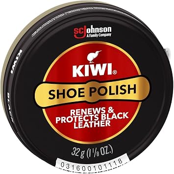 KIWI 10111 1-1/8oz Black Shoe Polish
