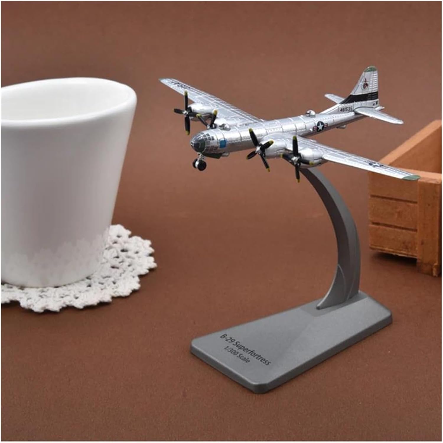 Miniature Scale 1:300 for B-29 Superfortress Aircraft Model Kit Fighter Planes Collection Ornament Adult Hobbies Gift Flying Toy Game Kits