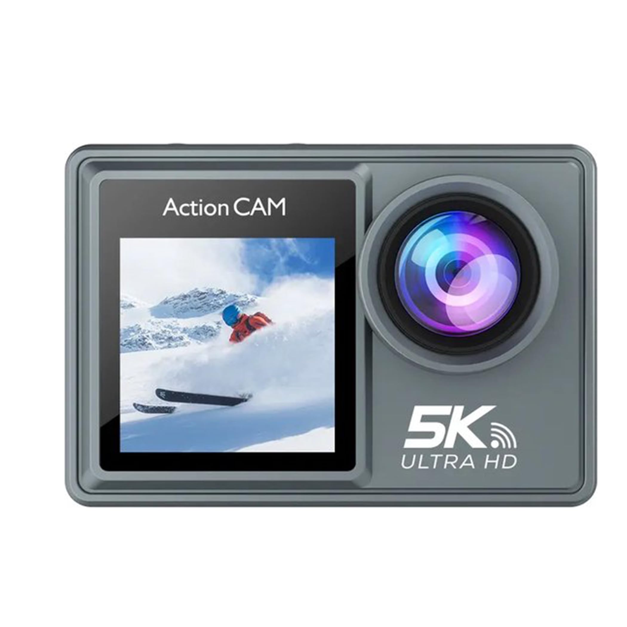 Lipa AT-M40R 5K Action Kamera IPS Wifi - Action Kamera wasserdicht - IMX Sensor - 21 Zubehör- 5K Auflösung - Dual Screen - Mic Anschluss USB - SD bis zu 256 GB - Fernbedienung -4K 60 FPS - EIS