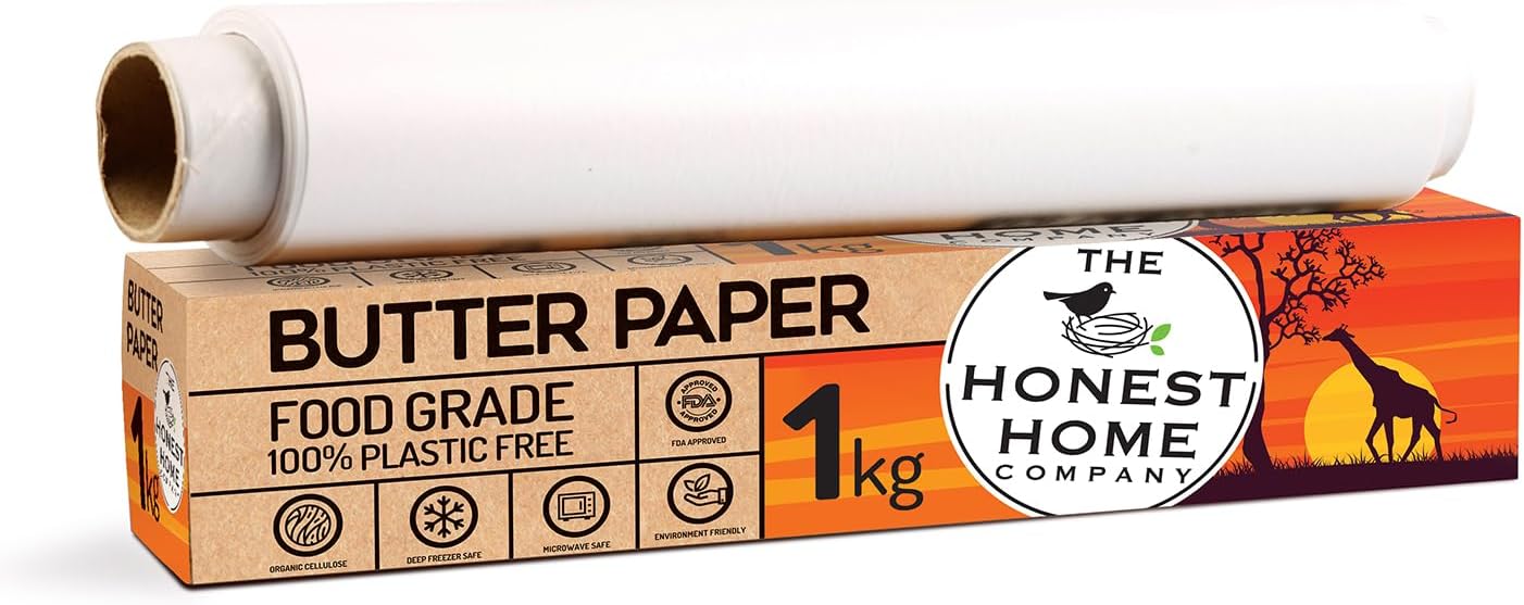 1Kg Butter Paper Roll | Ideal for Wrapping Roti, Paratha (As seen on Shark Tank) (100 Mtr Pack of 1)