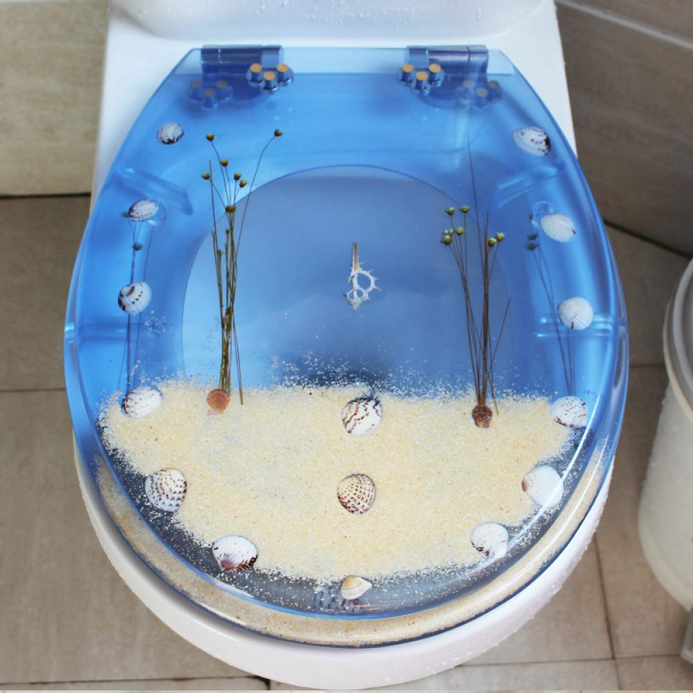 Dxpsxjl L Thicker Mute Cover, Compatible Toilet Seat, Size, Adjustable, Ightweight, Durable, Portable, User-Friendly, Compact Durable Construction, Universa, Resin