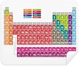 Cute Succinct Color Chemistry Periodic Table Phone Screen Cleaner Glasses Cleaning Cloth 2pcs Suede Fabric