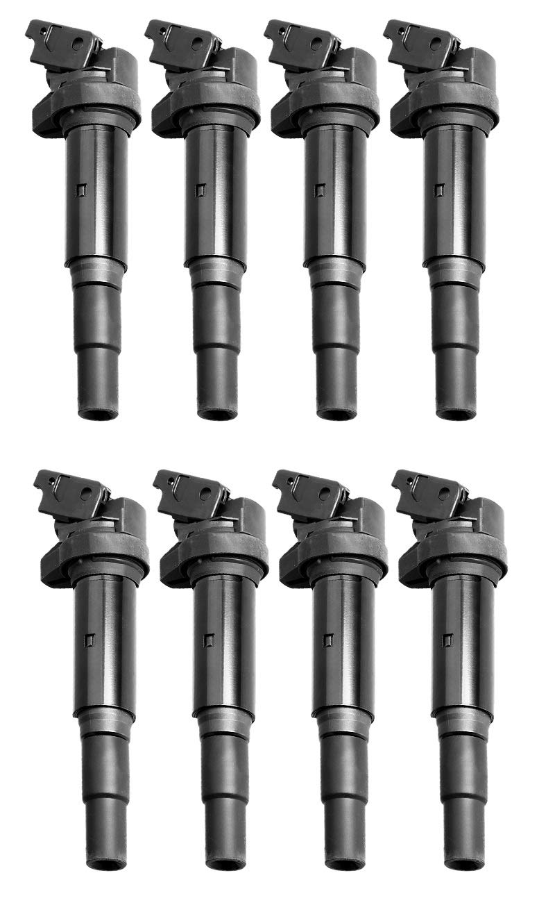 ENA Set of 8 Ignition Coil Pack Compatible with BMW M2 M4 640i X6 M3 X4 X5 535i X3 335i 435i M235i Z4 740Li 740i 128i 135i 328i 335is 528i 525i 530i 325Ci 330Ci xDrive Replacement for 12138657273