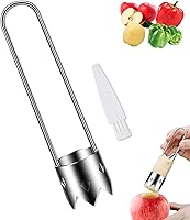 Stainless Steel Apple Corer & Pepper Seed Remover - Multifunctional Fruit Vegetable Core Tool, Rust-Proof Kitchen Gadget (1pc)