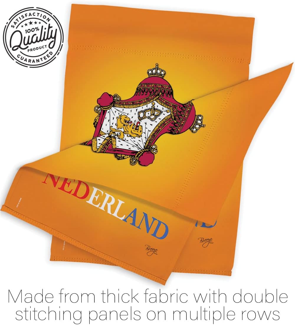 Breeze Decor G158094 Netherlands/Dutch Flags of The World Nationality Impressions Decorative Vertical Garden Flag 13" x 18.5" Printed in USA Multi-Color