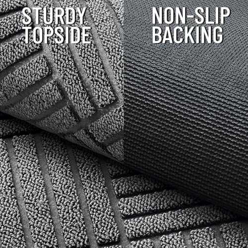 Image of OLANLY Front Door Mat Outside Entrance, Waterproof Heavy-Duty Doormat