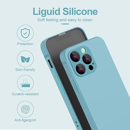 Miniatura 2 de Funda de silicona cuadrada compatible con iPhone 11 Pro de 5.8 pulgadas, bordes cuadrados de silicona líquida (protección individual para cada