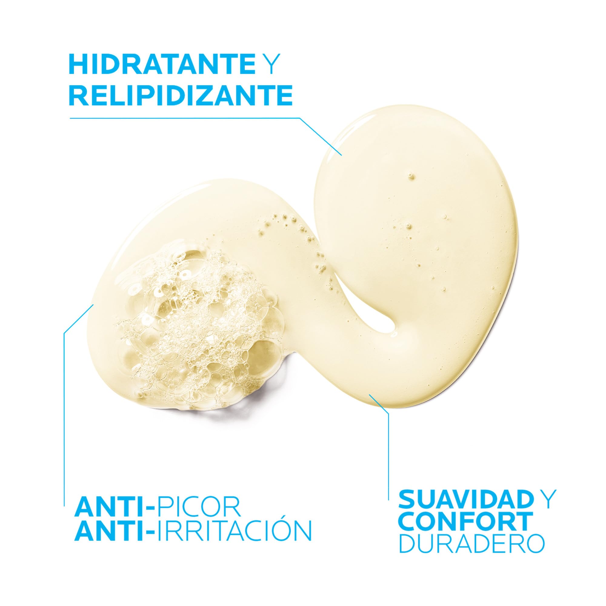 La Roche Posay Aceite de Ducha, Relipidizante, Anti-irritaciones, Hidrata y Calma, Enriquecido con Manteca de Karité, Para Pieles Secas y Atópicas, Lipikar AP+, 750 ml