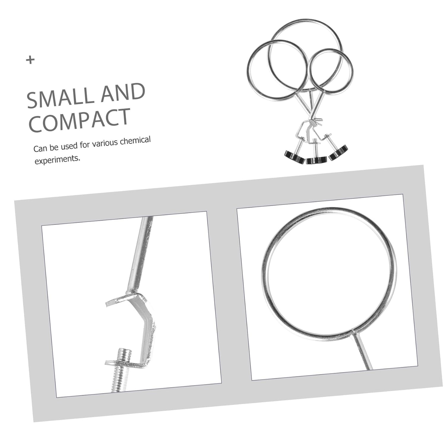 OUNONA 3pcs Lab Stand Retort Ring Clamps Ring Clamps Smooth Surface for Secure Equipment Support