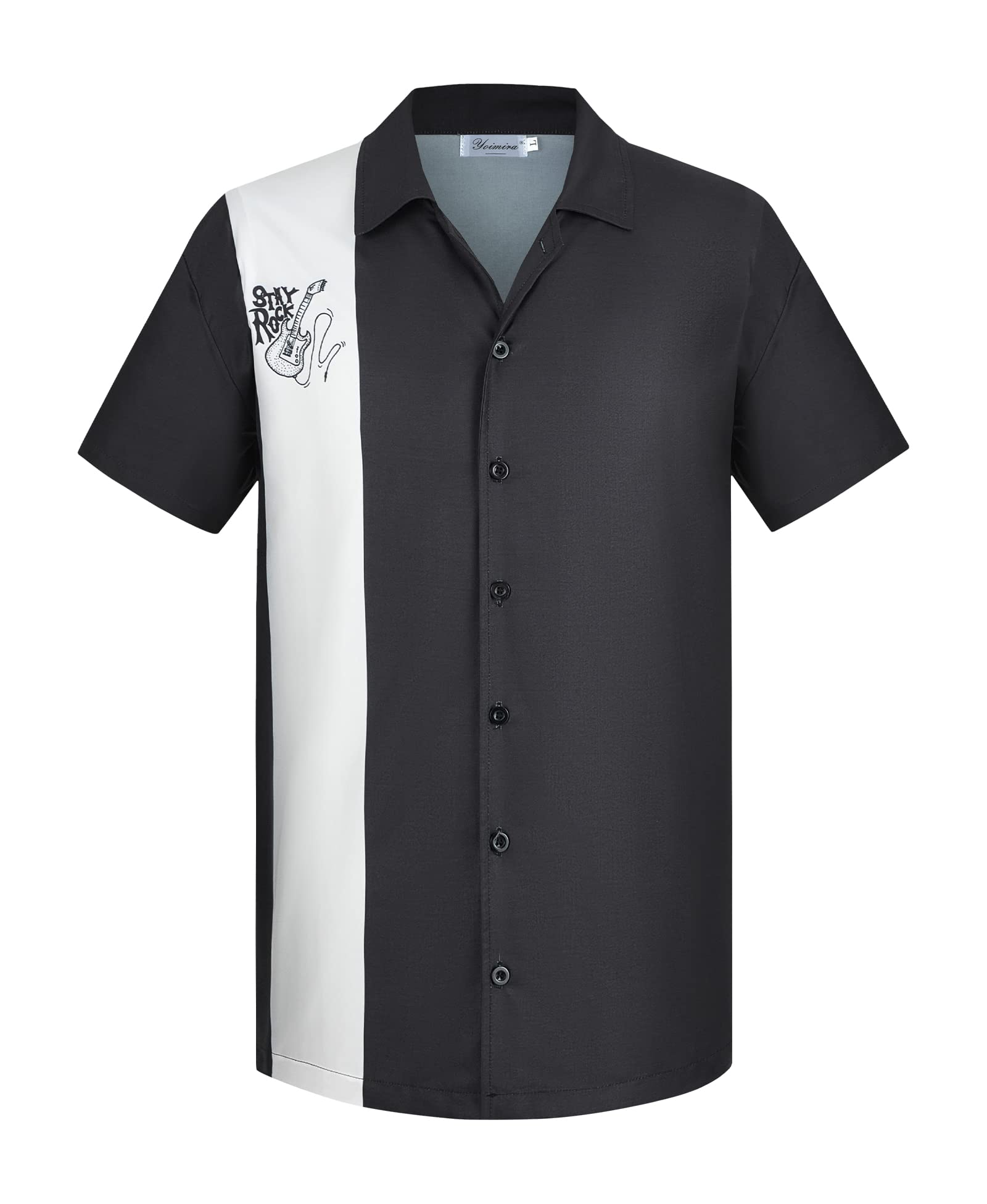 Yoimira Hawaiian Shirts for Men, Print Mens Casual Short Sleeve Button Down Shirts Floral Aloha Beach Shirt