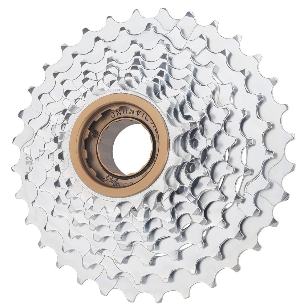 GUOFANG Bicycle Spinning Freewheel, Bicycle freehub，Multi-Speed Freewheel, Aluminium, Mountain Bike and Folding Bike Universal Component (9-speed 13-32T)
