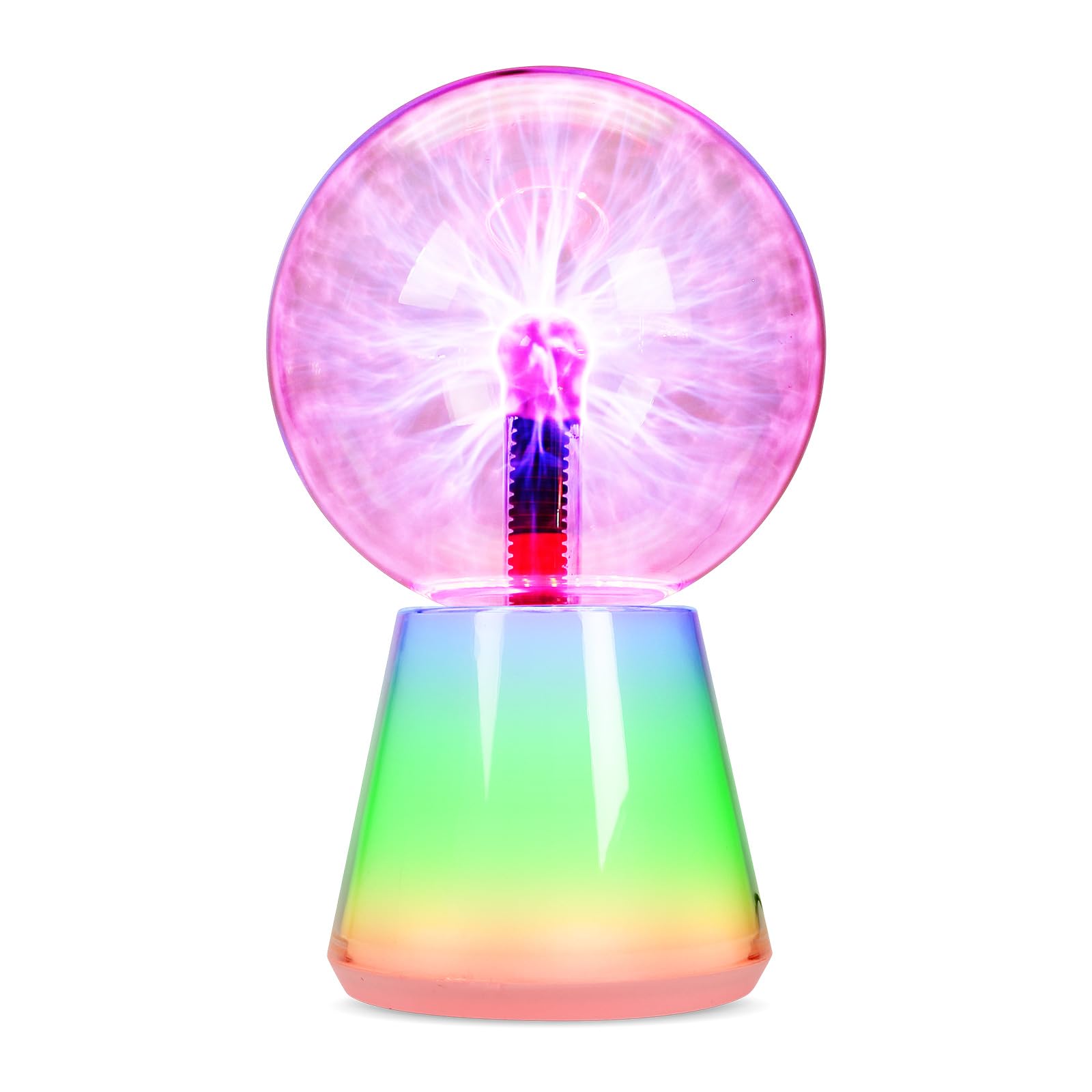 Blob Lamps Purple Plasma Ball Sound Reactive Retro-Futuristic Mood Lamp - Touch Sensitive, Colour-Changing Led Light Globe For Parties, Home Décor, And Nightlight