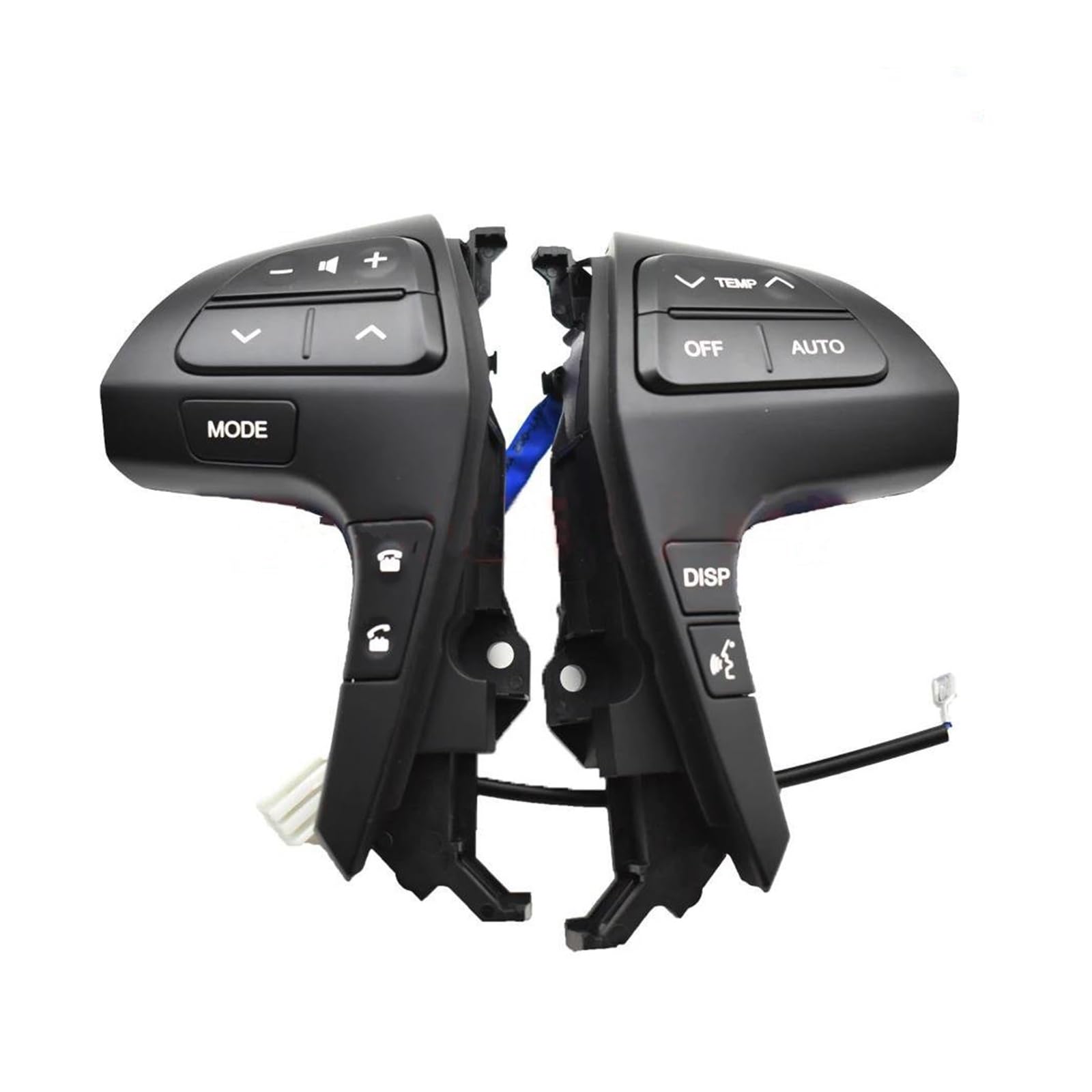 Cruise Control Button For Toyota For Camry 2006-2011 For Corolla For Hilux For Vigo For Highlander For Innova Bluetooth Steering Wheel Audio Control Button Switch(UV silver)