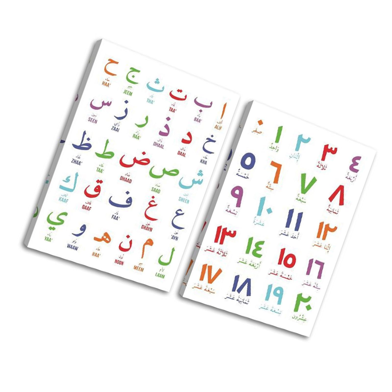 Amazon.co.jp: カラフルなアラビア語のイスラム学の手紙とナンバーの壁