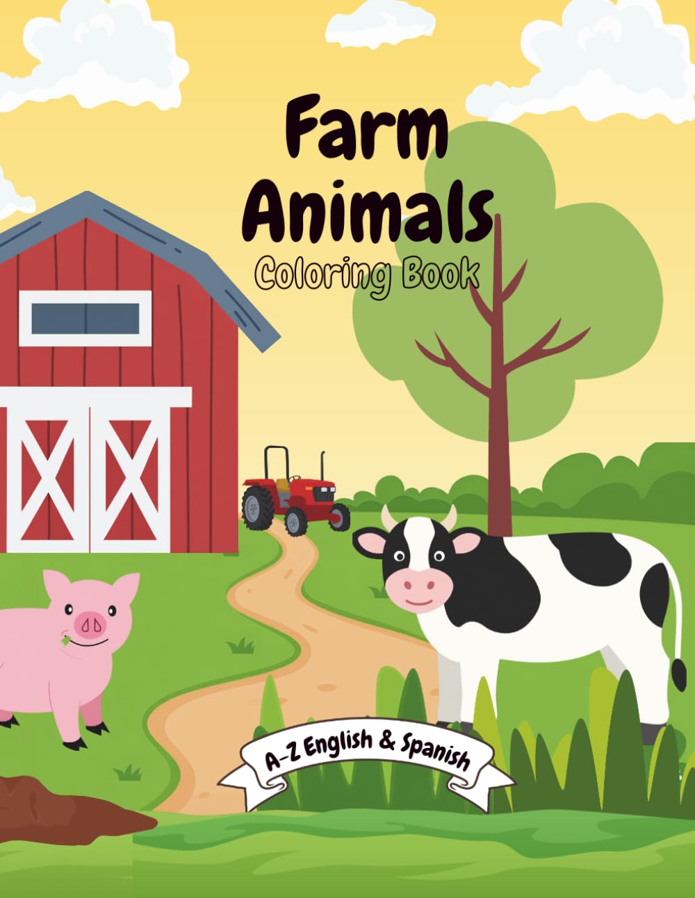 Farm Animals - English & Spanish Coloring Book (Daisy Luna A–Z Coloring Series)