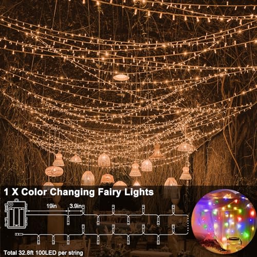 Echosari Battery Operated Christmas String Lights thumb #5