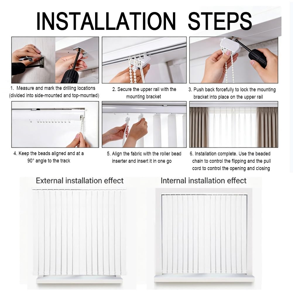 Tende Verticali A Lamelle Scorrevoli, Tende Verticale Oscurante In Tessuto Per Isolamento Termico E Privacy, Veneziane Da Per Interno Per Camera Soggiorno E Porta(W80cm*H140cm)