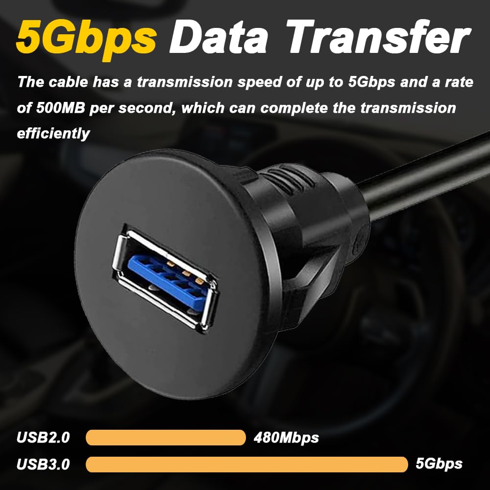 Cavo doppio USB 3.0 USB 2.0 maschio-femmina per pannello