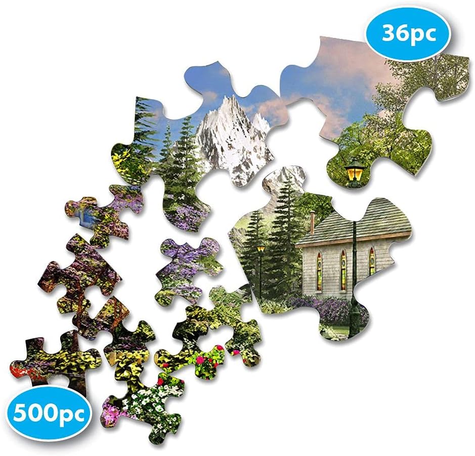 Springbok Puzzle to Remember - Alzheimer & Dementia Activity - 36 Piece Jigsaw Puzzle Mountain View Chapel - Made in USA