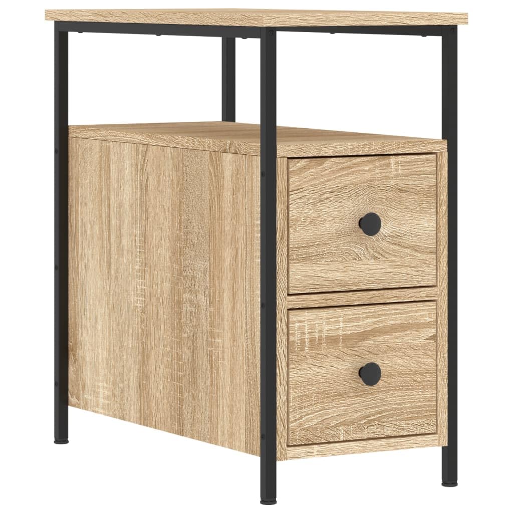 Vidaxl (Sonoma Oak) Bedside Cabinet Bedside Table Side Table Sonoma Oak Engineered Wood