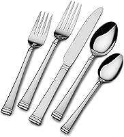 Vista 11 de Pfaltzgraff Vienna Everyday - Juego de cubiertos para 4, 20 piezas, acero inoxidable 18/0, juego de cubiertos