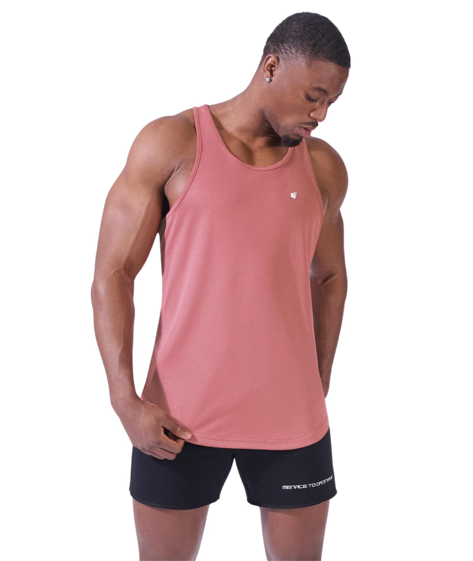 Jed North Men's Quick Dry Microfiber Bodybuilding Stringer Tank Top Y-Back Racerback