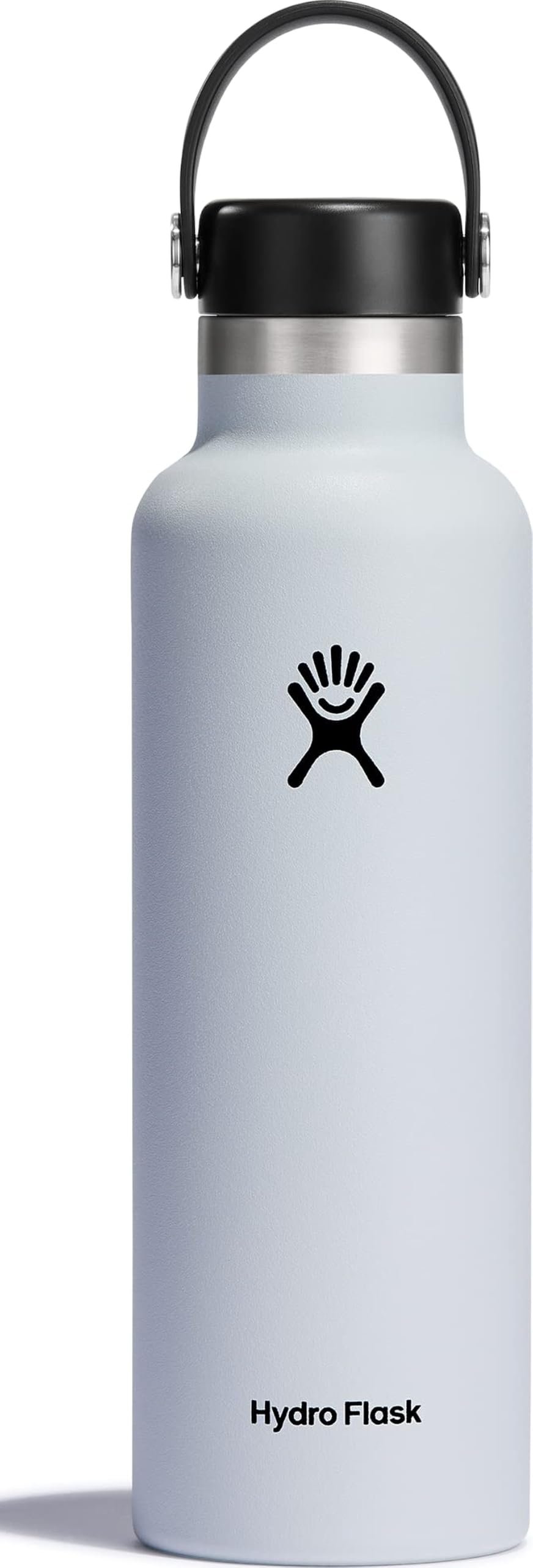Water Bottle - Insulated Stainless Steel - Non Spill, Leakproof in 21 Oz White