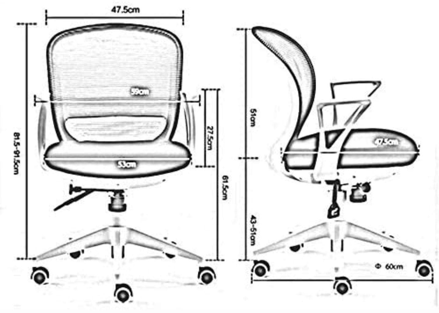 krzesło biurowe krzesło gamingowe krzesła komputerowe krzesła biurowe do domu krzesła biurowe krzesła do gier komputerowych ergonomiczne obrotowe o 360 stopni krzesło z siatki podłokietnik (kolor: