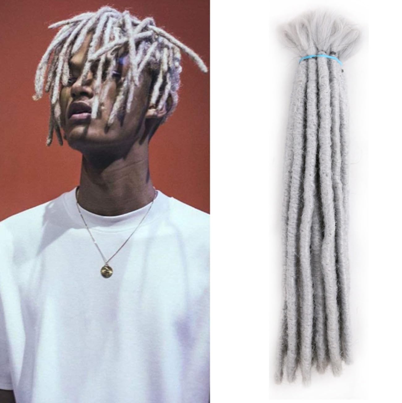 アップルパイウィッグ3個セット Amazon.co.jp: ドレッドロックスメンズウィッグ三つ編みメンズヒップ