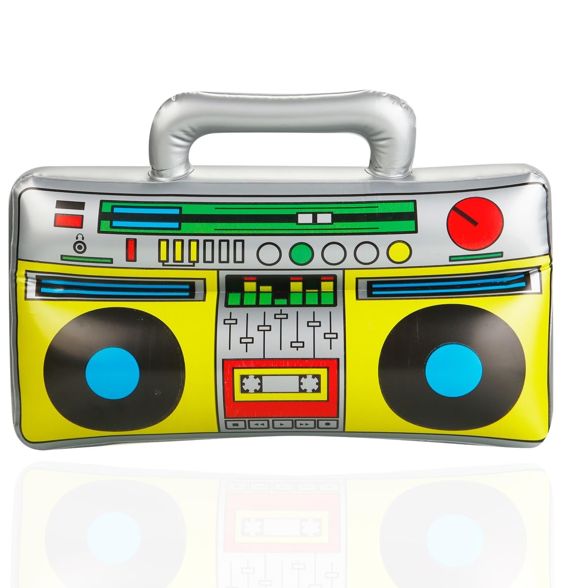 FASCHINFEVER Walkman Inflatable Ghetto Blaster in Retro 80s / 90s Design - Fancy Dress & Carnival Accessory, mix, 1X