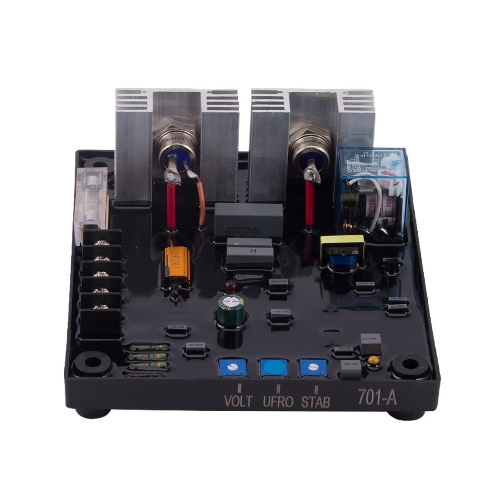 POW50A 30A AVR Automatic Voltage Regulator For Brush Brushless Generator Adjuster 50HZ 60HZ 1Pcs(POW50A)