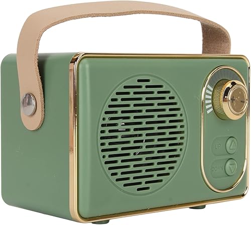 Zopsc Altavoz Bluetooth retro, altavoz vintage con bonito estilo antiguo, tarjeta Bluetooth 5.0 entrada AUX USB Drive compatible con unidad USB,