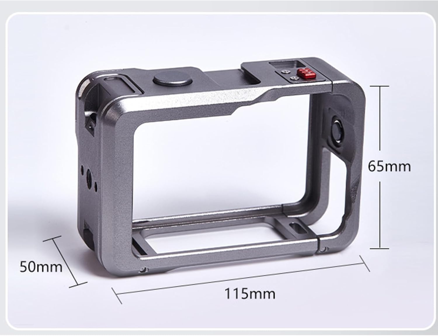 Street Grip Vlog Holder Combo Camera Anti-Shake Grip Holder for osmo action6 Camera Camera Accessories Action6 Street Photography Kit Metal Frame with Grip (Rabbit Cage)