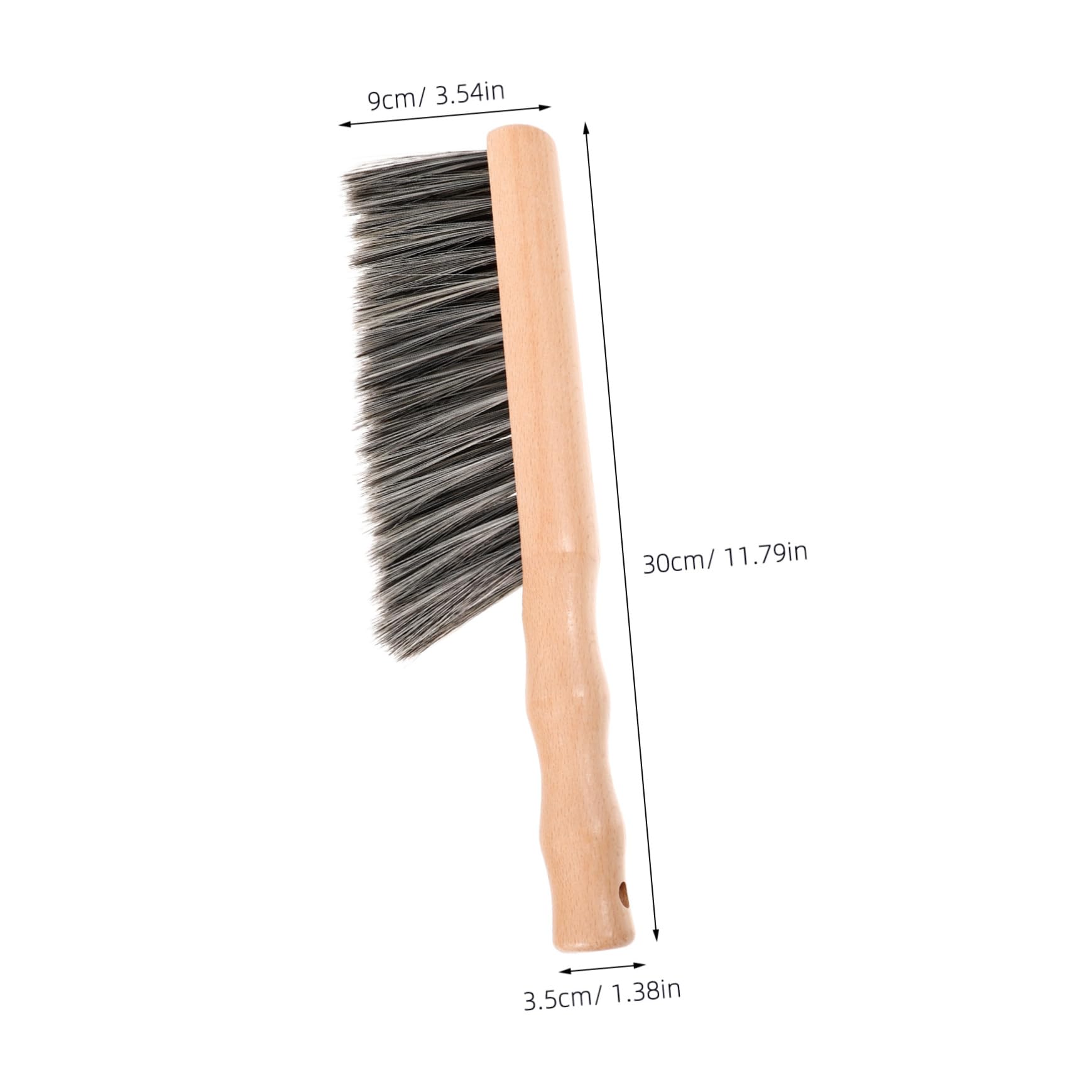 Ipetboom 4pcs Wooden Pet Material Broom Brush for Cleaning Brush Cleaner Bench Fireplaces Hand