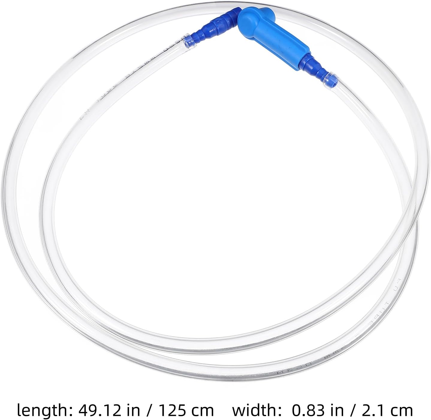 TEHAUX 4.1ft Brake Bleeder Hose with One-Way Check Valve, One-Person Brake Fluid Replacement Tube & Clutch Oil Bleeding Tool for Motorcycle and Automotive Maintenance (1.25m)