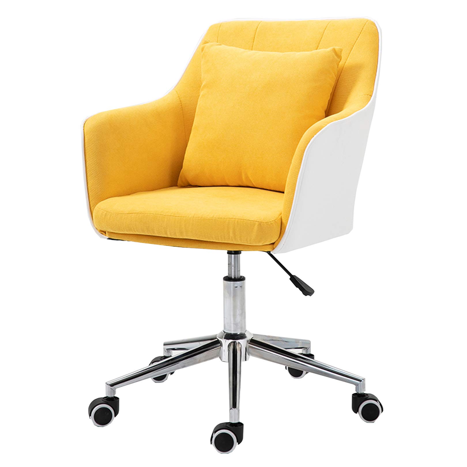Chaise de bureau ergonomique pivotante à dossier moyen et hauteur réglable