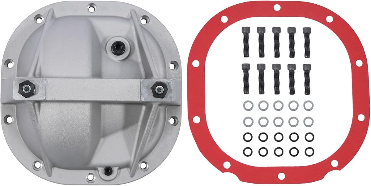 8.8 Sistema de faja de extremo trasero de cubierta diferencial, apto para Ford Mustang/F-150 | Cubierta de diferencial de 8.8 compatible con Ford 1979-2026 Mustang/F-150/Explorer/Ranger/Bronco y más extremos traseros de 8.8"